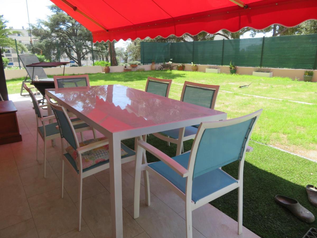 Superbe Rez De Jardin Dans Residence Au Calme 尼斯 外观 照片
